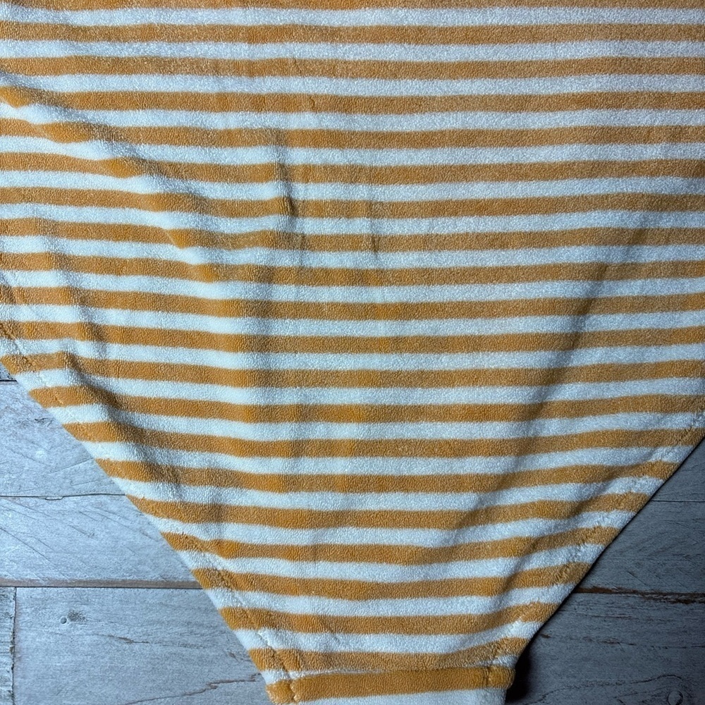 NWT Old Navy Plus Size Orange Striped Terry Classic Low Rise Bikini Bottom 2X - Picture 12 of 15